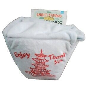 Bark Box Andis Famous Dumplings NEW 6 Squeakers in Crinkle Box Large